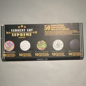 Sargent Art Supreme Series 50 Art Pencils Set - Colored, Drawing, Watercolor, M…